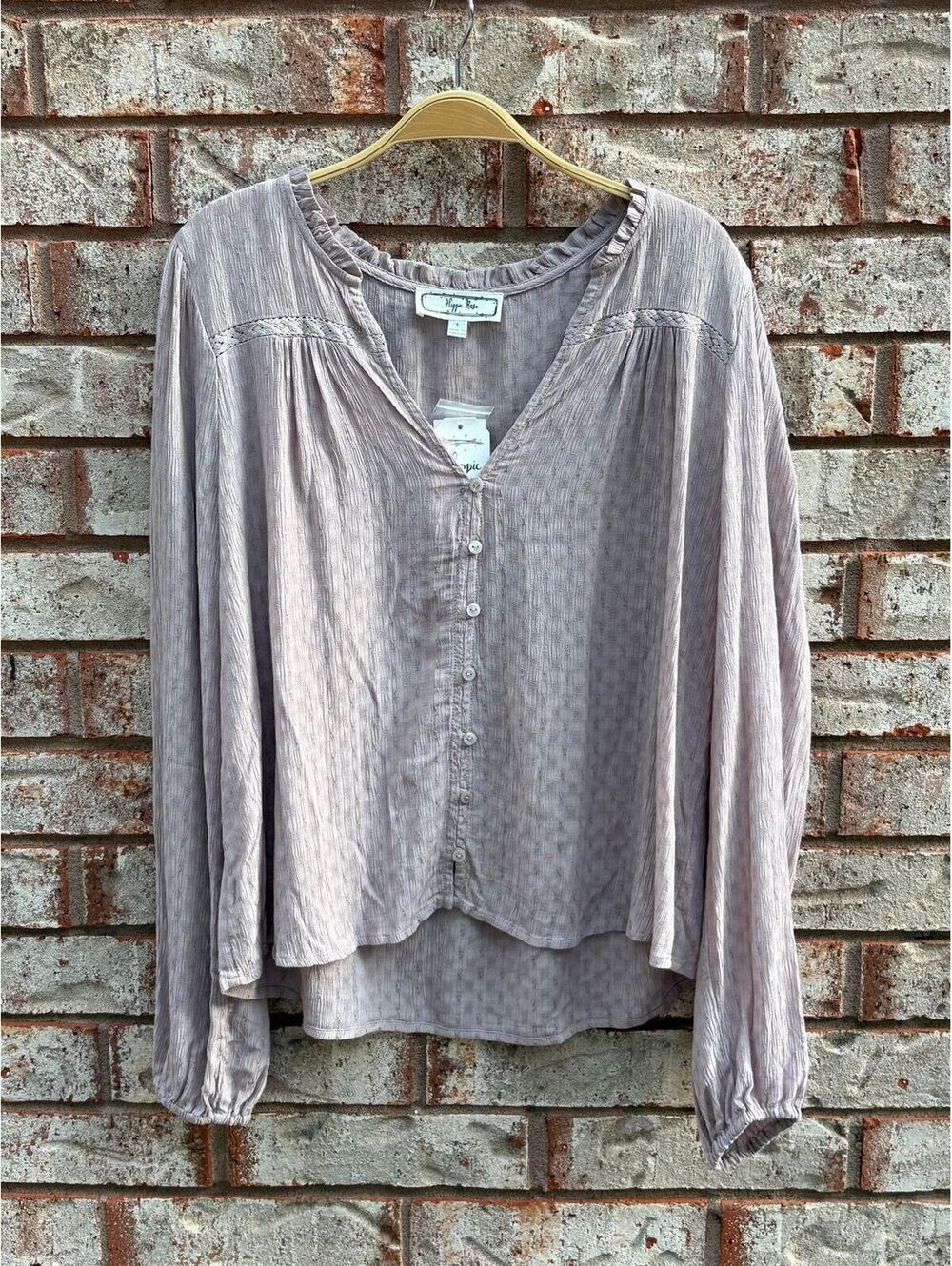NWT Hippie Rose Top Size L